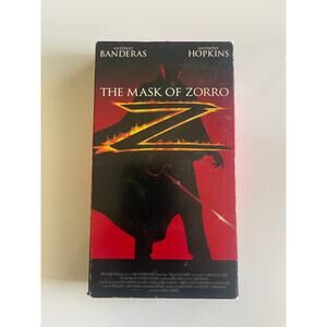The Mask of Zorro (VHS 1998) Antonio Banderas and Anthony Hopkins